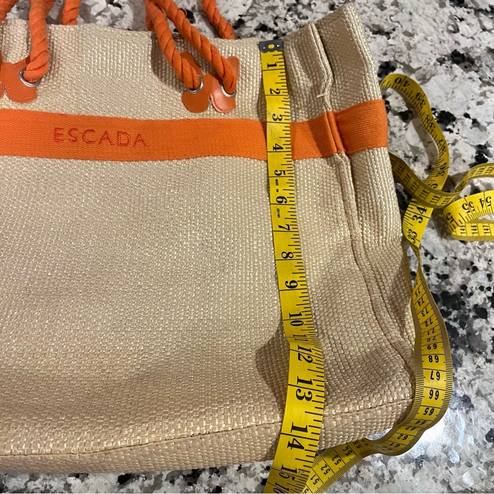 Escada Raffia Butterfly Rope Handle Tote Bag - Picture 5 of 11